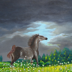 300x 300 horse in the meadow