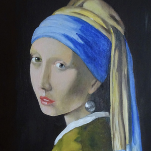 Meisje met de parel van Vermeer 300x300